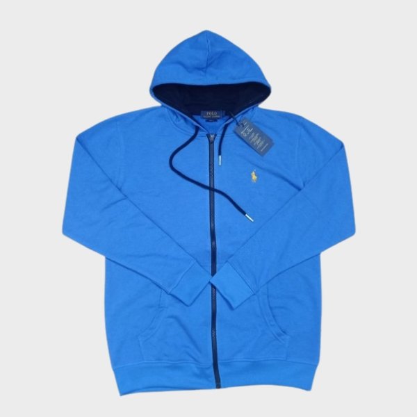 Blue and ASH Mixed Full Sleeve Hoodie For Men in Bangladesh