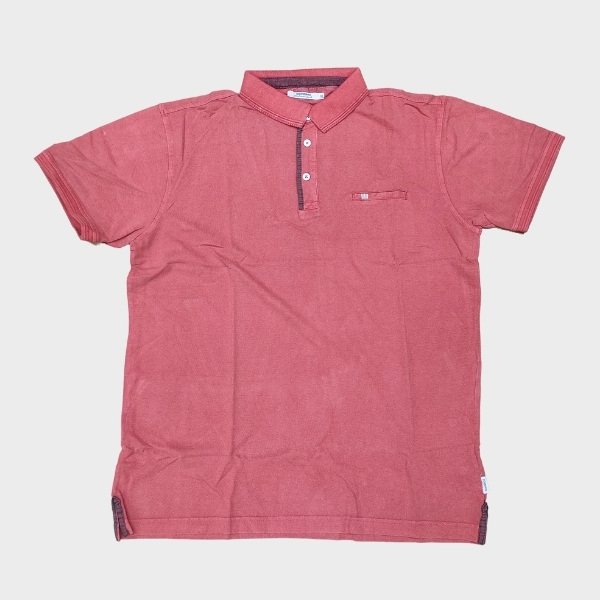 Export quality prismatic red polo shirt for men in Bangladesh - ArizaLife