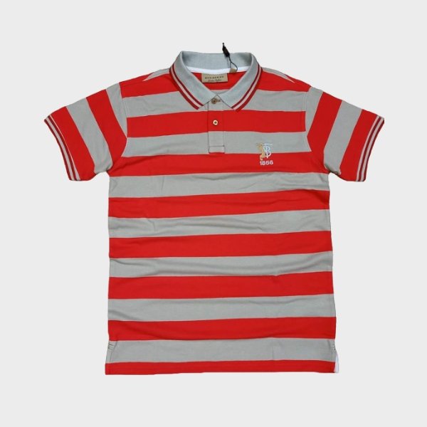 Export quality red and gray polo shirt for men in Bangladesh