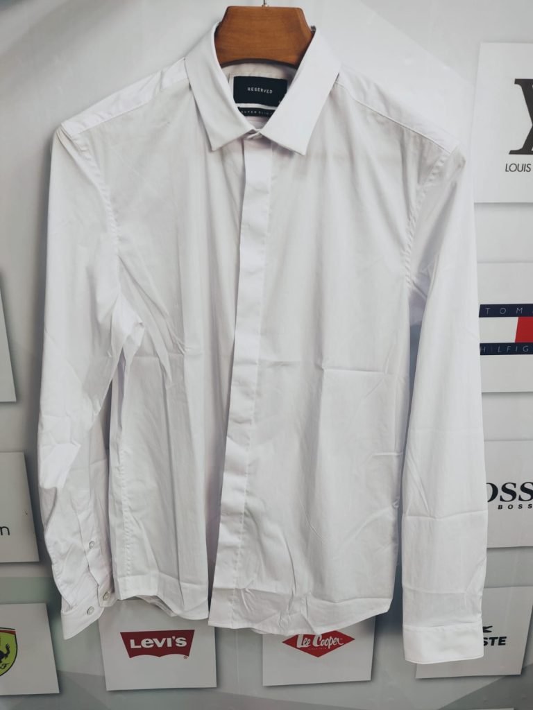 Premium white formal shirt for men