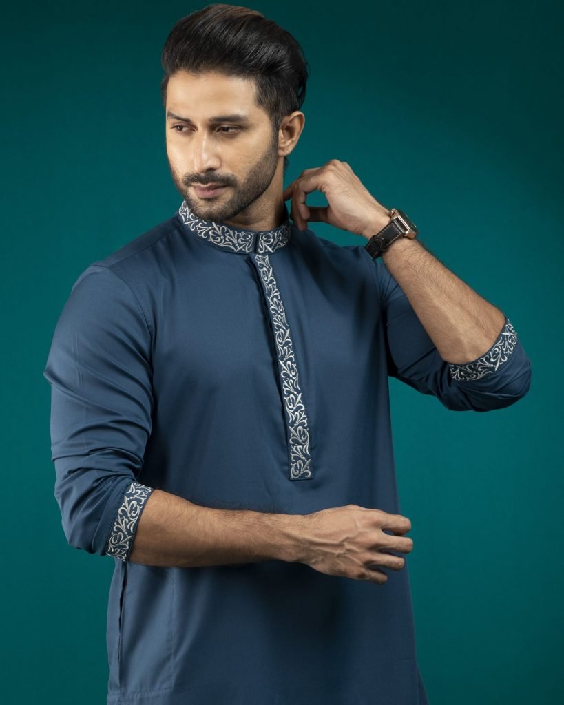 Mens Embroidery Luxury Panjabi (SG-07 B)