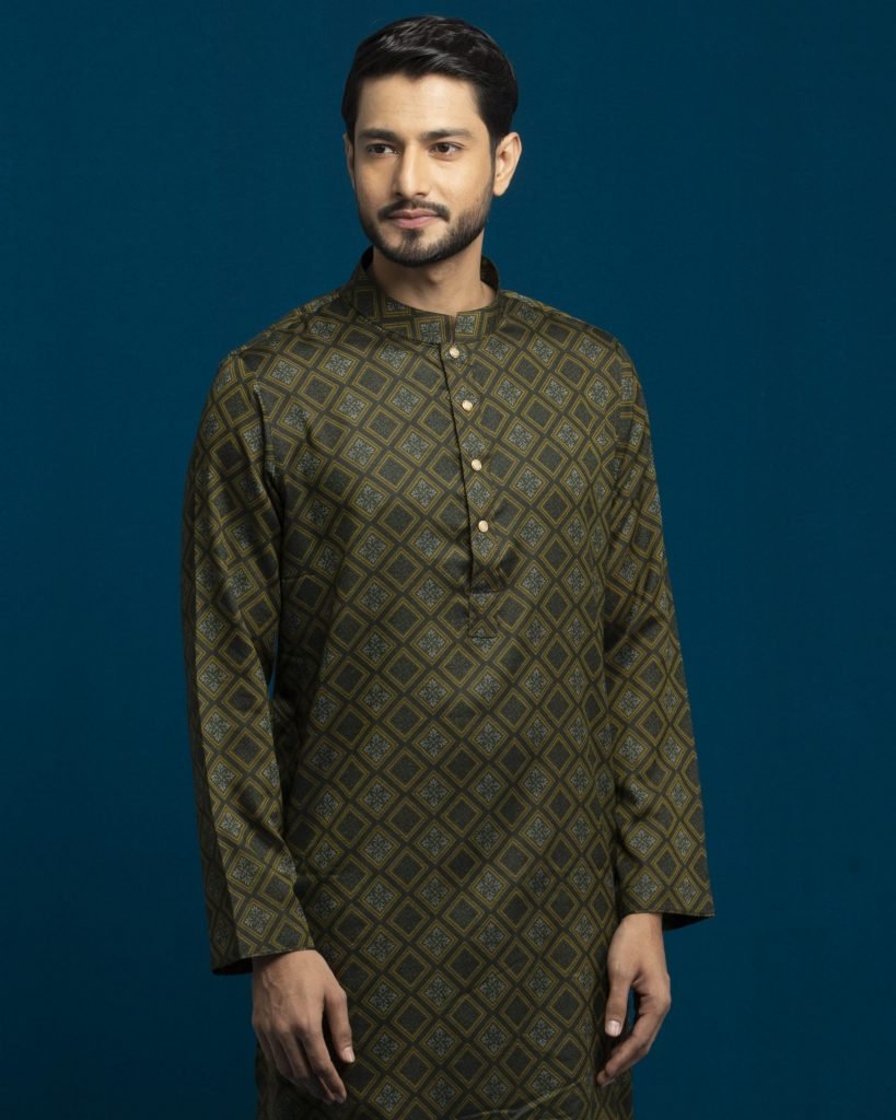 Mens printed cotton panjabi SG-075 । Eid collection 2024