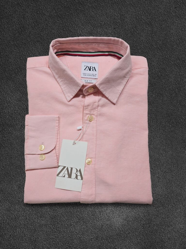 Original Export ZR Cotton Light Pink Formal Shirt
