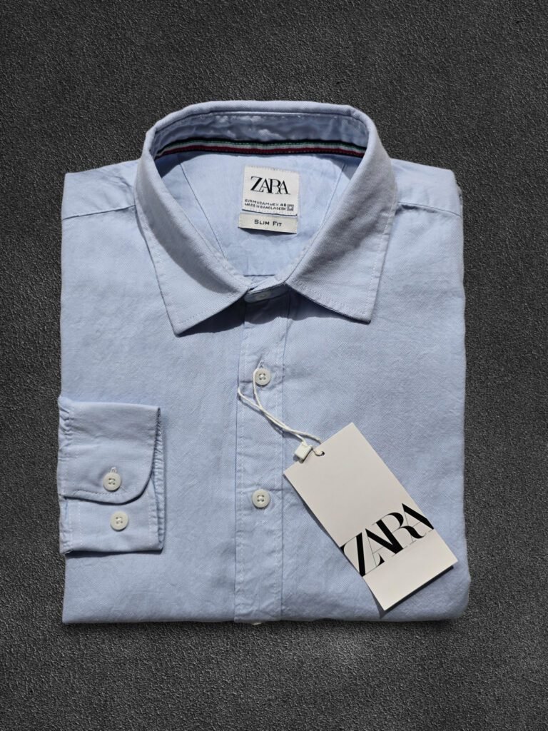 Original Export ZR Cotton Light Sky Formal Shirt