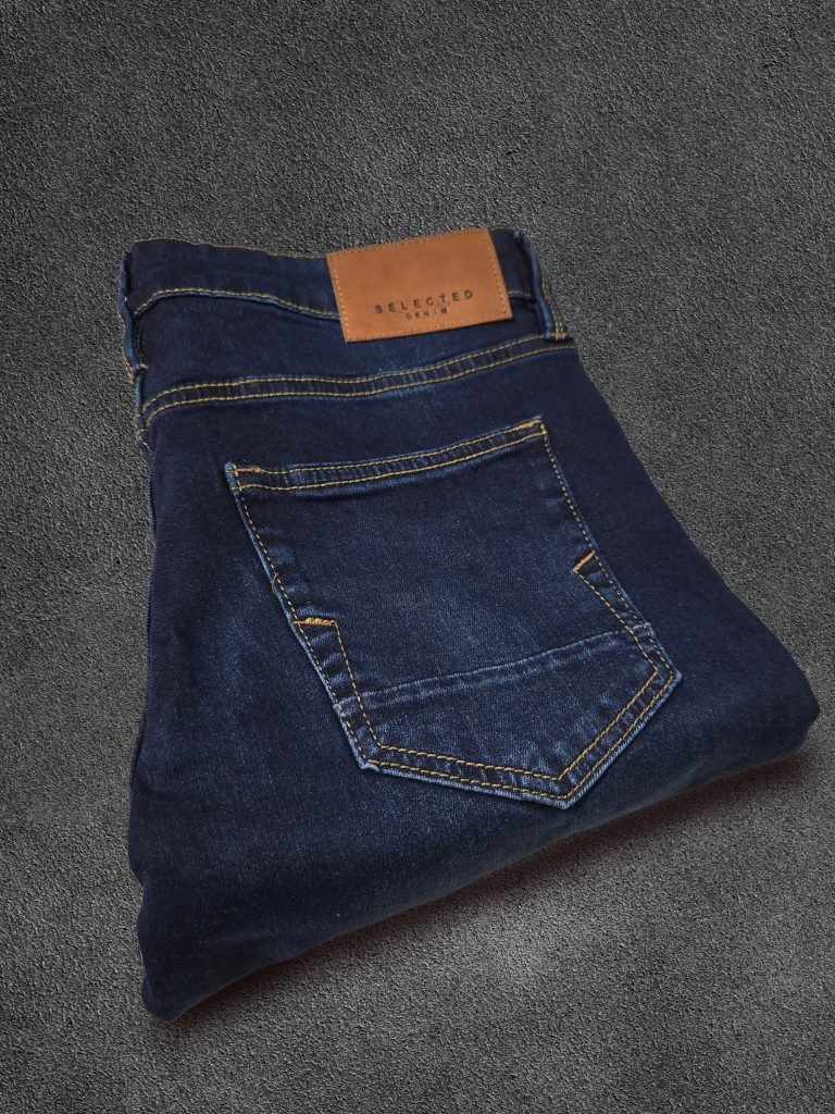 Selected Dark Blue Denim Jeans Pant
