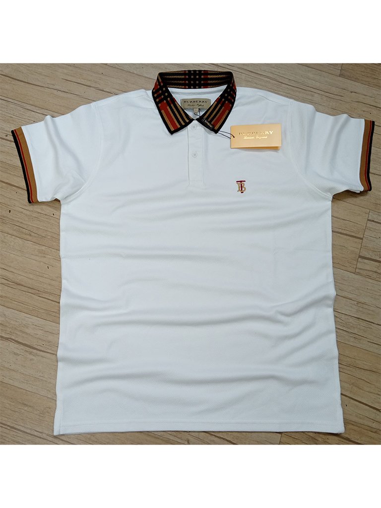 Imported Fabric B.Berry White Polo shirt