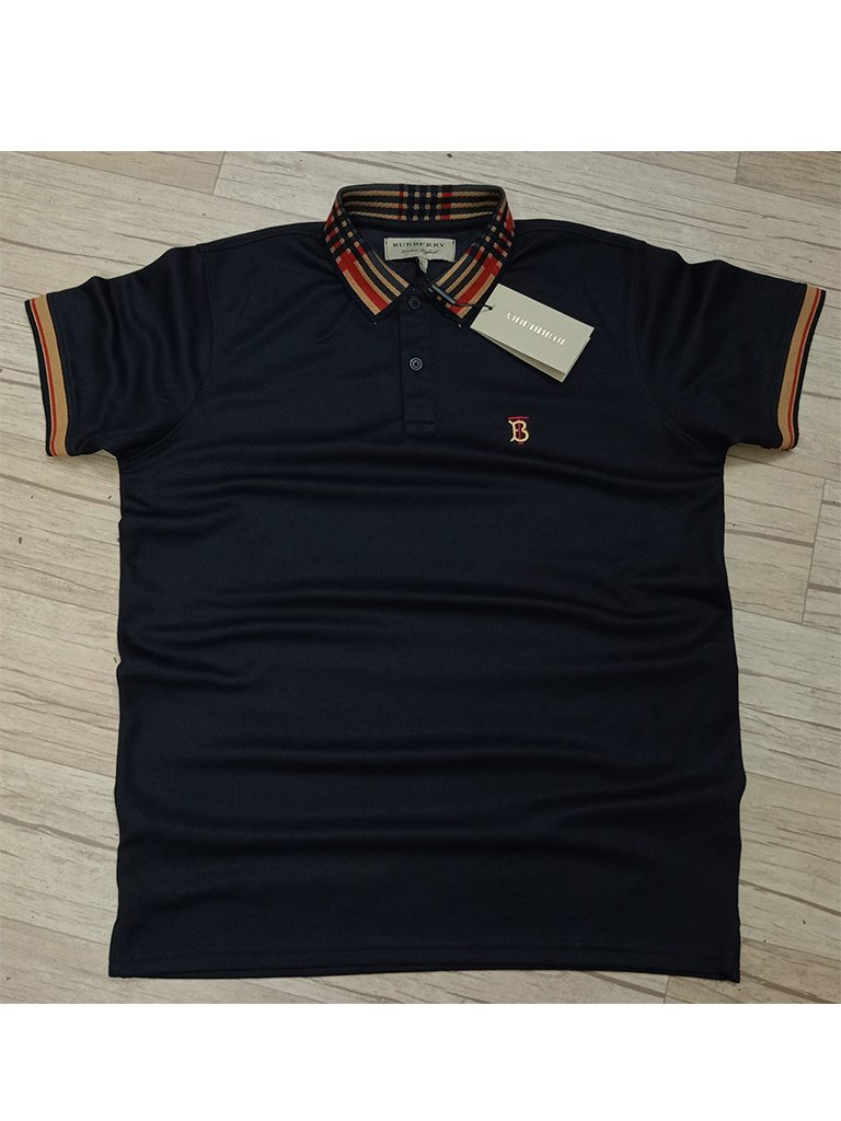 Imported Fabric B.Berry Black Polo shirt