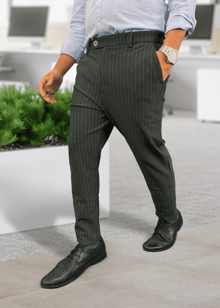 Premium Striped Mens Formal Pants
