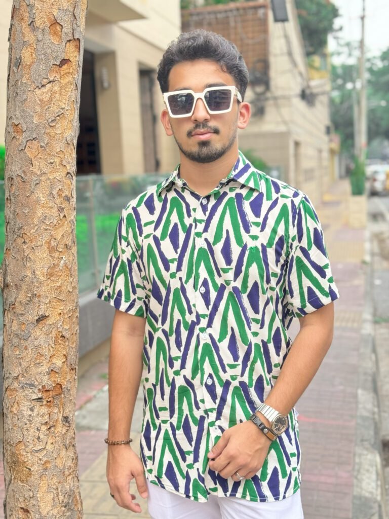 Sacoor Brothers Summer Friendly Printed Half Shirt