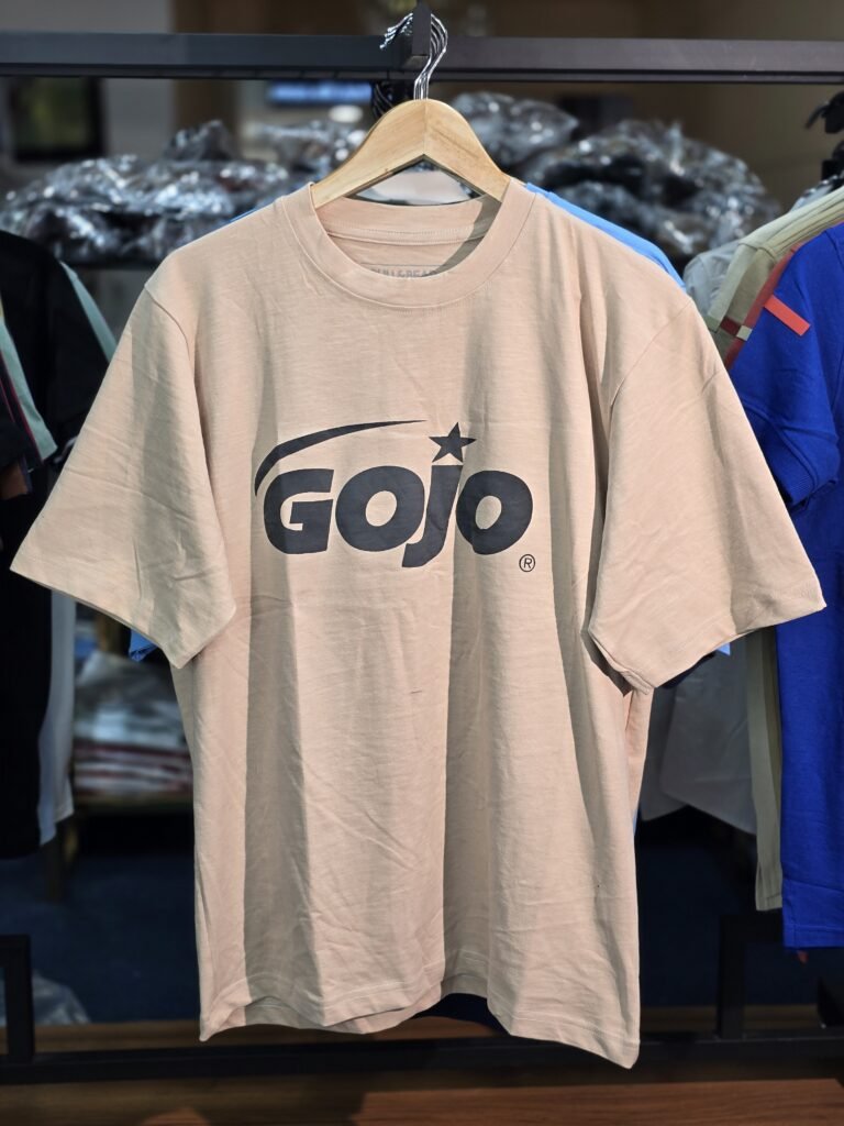 Trendy Drop Shoulder T shirt Premium Edition Gojo Deep Cream