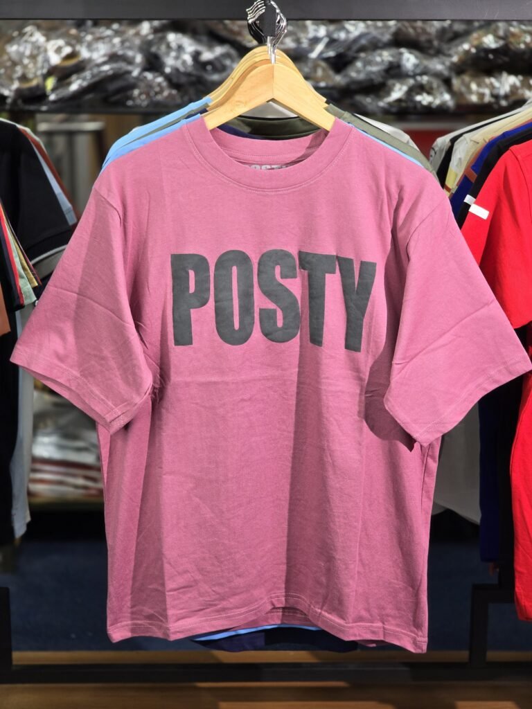 Trendy Drop Shoulder Tshirt Premium Edition Posty Peach