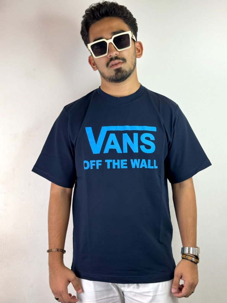 Vans Drop Shoulder T-shirt Premium Edition Navy Blue