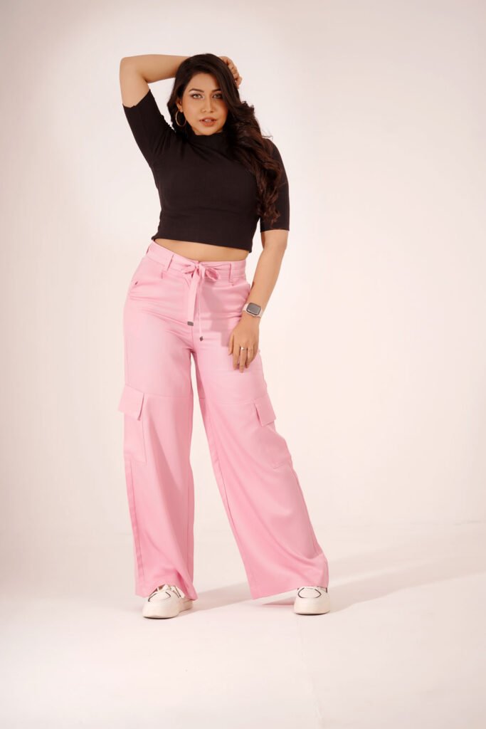 Original export Endless Pink Cargo Pants For Women