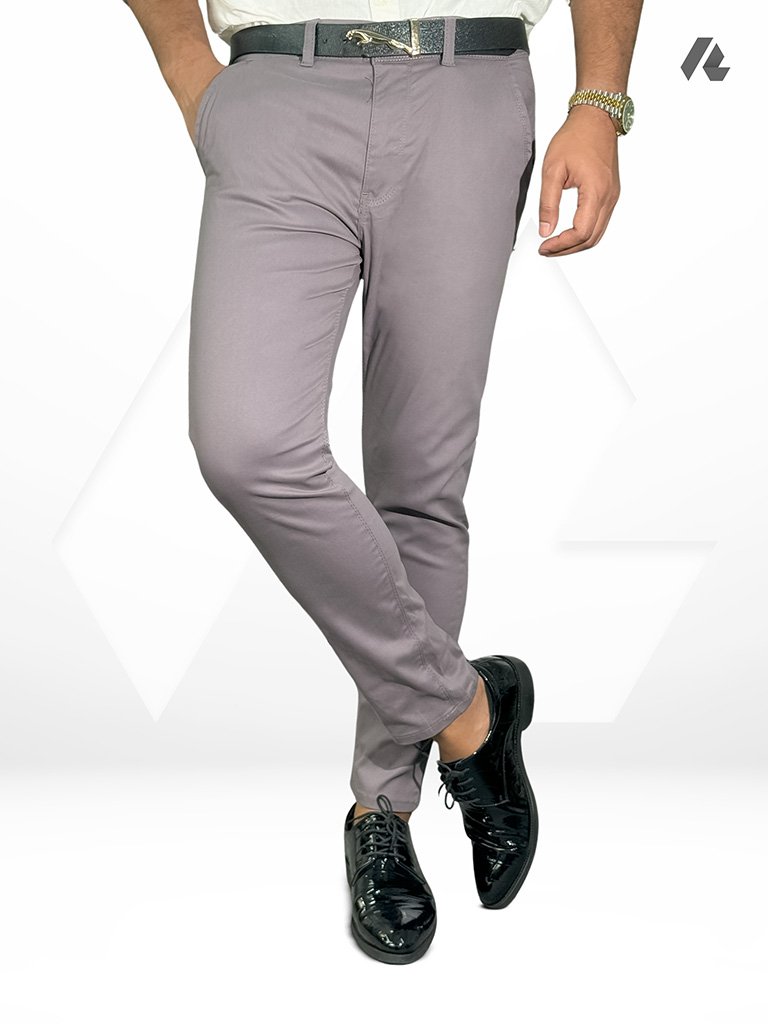 Grey Stretchable Gabardine Pants for Men in Bangladesh