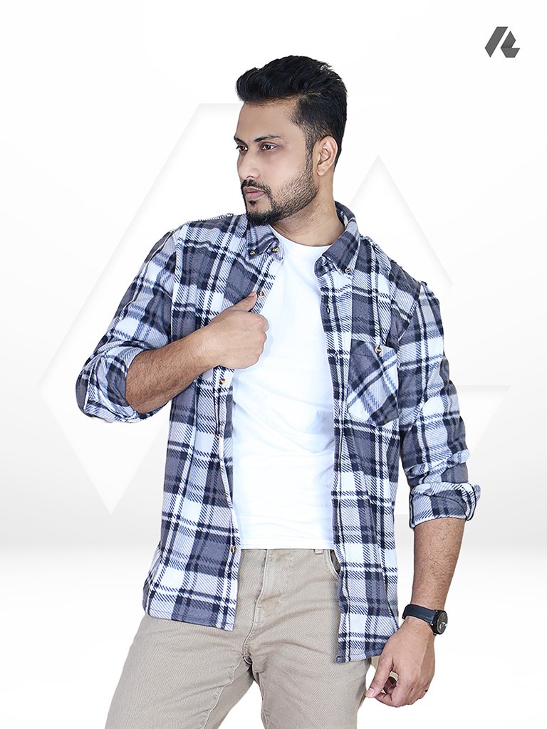 Premium winter flannel shirt for men in Bangladesh