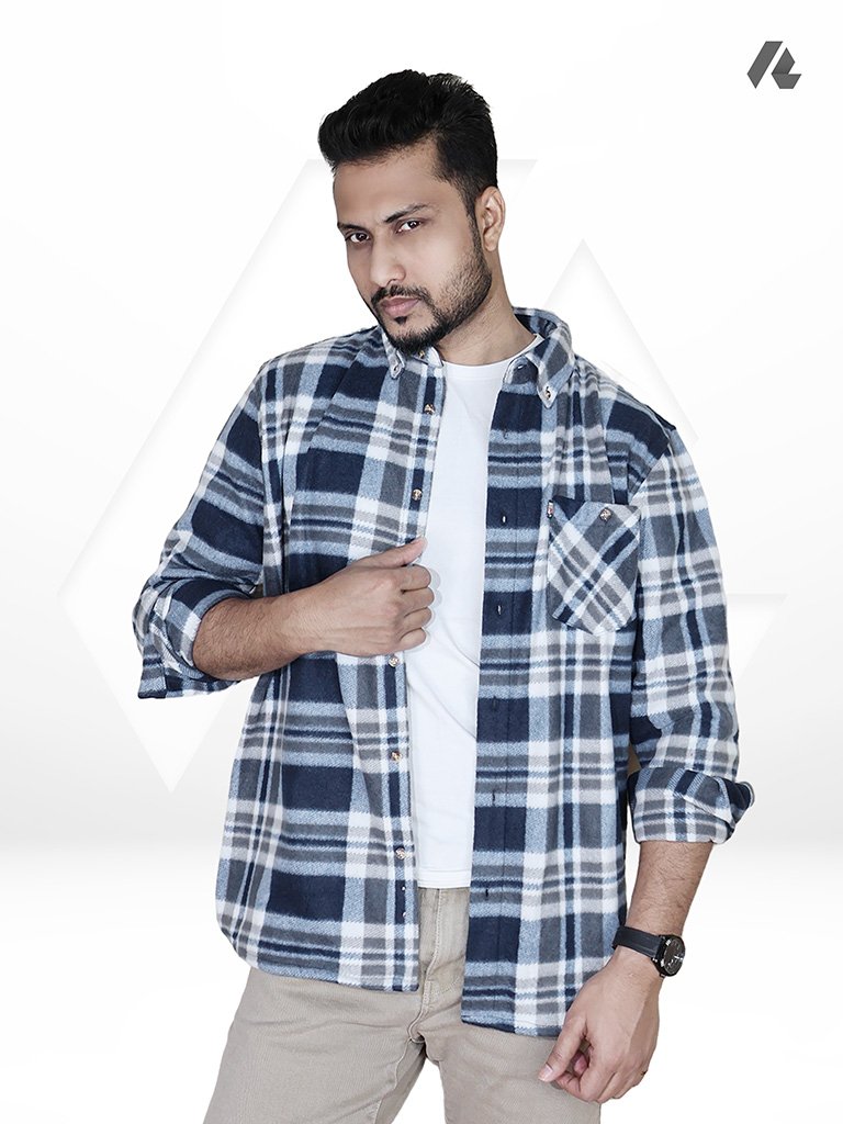 Premium winter flannel shirt for men in Bangladesh