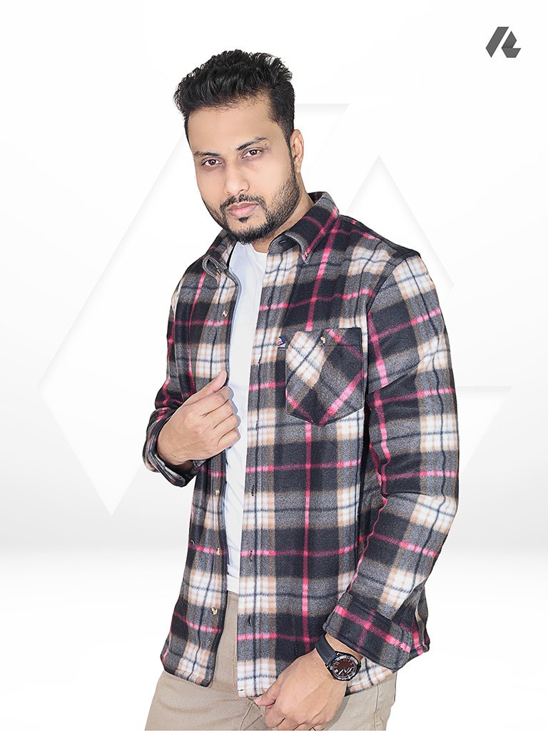 Premium winter flannel shirt for men in Bangladesh